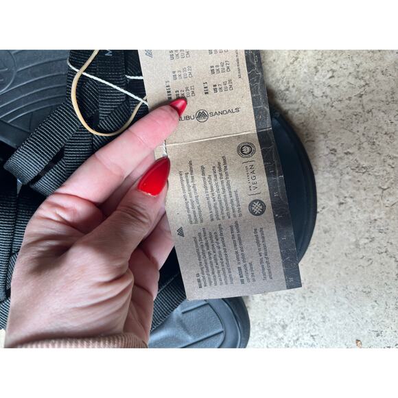 Malibu Sandals ZUMA NYLON BLACK new with tags multiple sizes - Picture 7 of 16